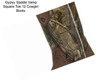Gypsy Saddle Vamp Square Toe 12\