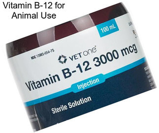 Vitamin B-12 for Animal Use