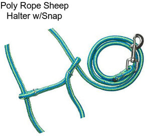 Poly Rope Sheep Halter w/Snap