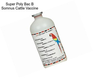 Super Poly Bac B Somnus Cattle Vaccine