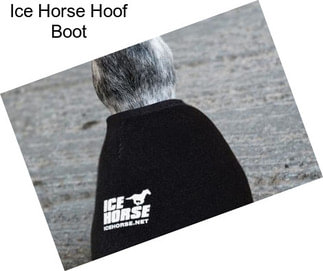 Ice Horse Hoof Boot