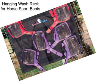 Hanging Wash Rack for Horse Sport Boots