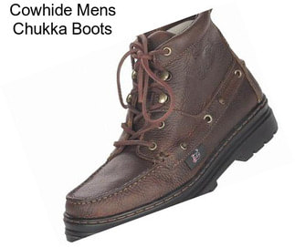 Cowhide Mens Chukka Boots