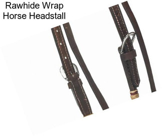 Rawhide Wrap Horse Headstall