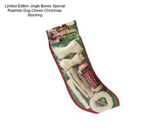 Limited Edition Jingle Bones Special Rawhide Dog Chews Christmas Stocking