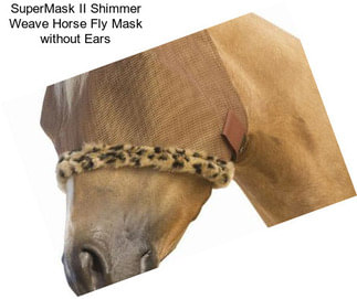 SuperMask II Shimmer Weave Horse Fly Mask without Ears