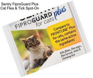 Sentry FiproGuard Plus Cat Flea & Tick Spot-On