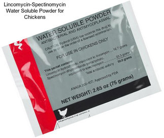 Lincomycin-Spectinomycin Water Soluble Powder for Chickens