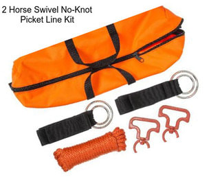 2 Horse Swivel No-Knot Picket Line Kit