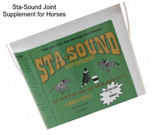 Sta-Sound Joint Supplement for Horses