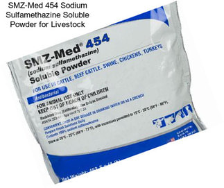 SMZ-Med 454 Sodium Sulfamethazine Soluble Powder for Livestock