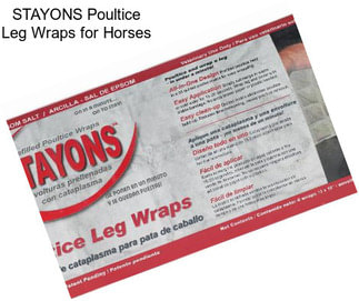 STAYONS Poultice Leg Wraps for Horses