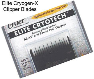 Elite Cryogen-X Clipper Blades