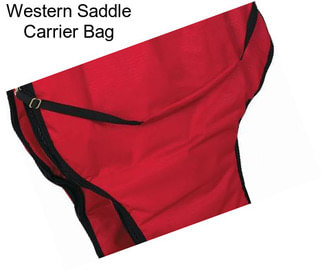 Western Saddle Carrier Bag