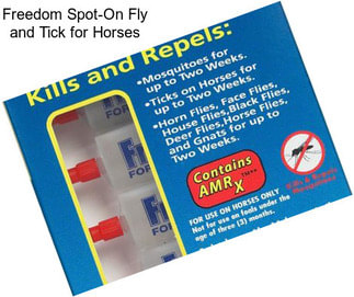 Freedom Spot-On Fly and Tick for Horses