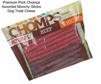 Premium Pork Chomps Assorted Munchy Sticks Dog Treat Chews