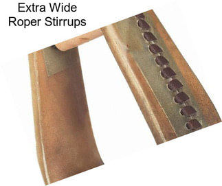 Extra Wide Roper Stirrups