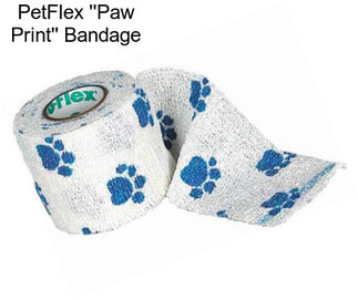 PetFlex \'\'Paw Print\'\' Bandage