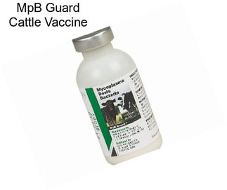 MpB Guard Cattle Vaccine