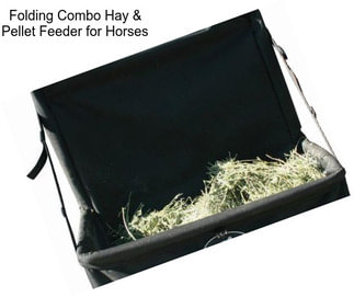 Folding Combo Hay & Pellet Feeder for Horses