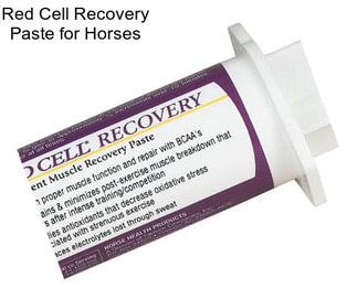 Red Cell Recovery Paste for Horses