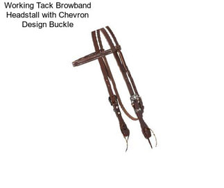 Working Tack Browband Headstall with Chevron Design Buckle