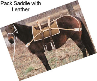 Pack Saddle with Leather