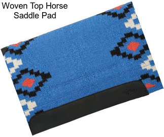 Woven Top Horse Saddle Pad