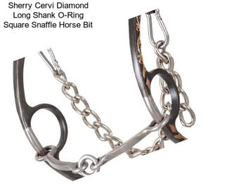 Sherry Cervi Diamond Long Shank O-Ring Square Snaffle Horse Bit