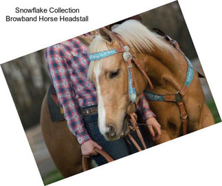 Snowflake Collection Browband Horse Headstall