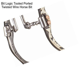 Bit Logic Tooled Ported Twisted Wire Horse Bit