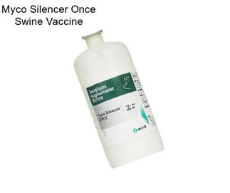 Myco Silencer Once Swine Vaccine