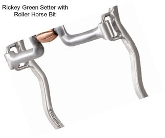 Rickey Green Setter with Roller Horse Bit