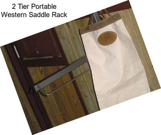 2 Tier Portable Western Saddle Rack