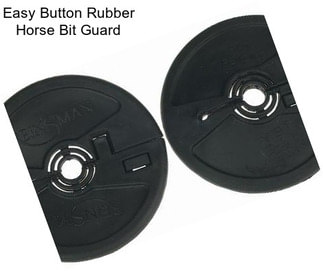 Easy Button Rubber Horse Bit Guard