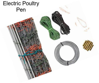 Electric Poultry Pen
