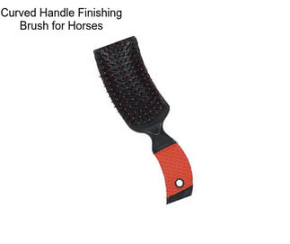 Curved Handle Finishing Brush for Horses