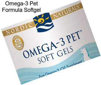 Omega-3 Pet Formula Softgel