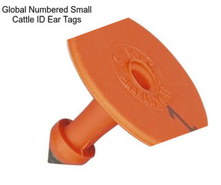 Global Numbered Small Cattle ID Ear Tags