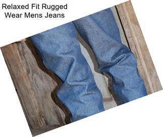 Relaxed Fit Rugged Wear Mens Jeans