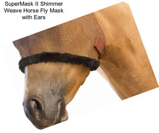 SuperMask II Shimmer Weave Horse Fly Mask with Ears