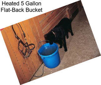 Heated 5 Gallon Flat-Back Bucket