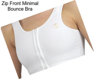 Zip Front Minimal Bounce Bra