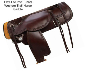 Flex-Lite Iron Tunnel Western Trail Horse Saddle