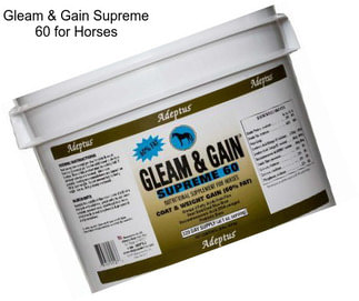 Gleam & Gain Supreme 60 for Horses