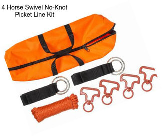 4 Horse Swivel No-Knot Picket Line Kit