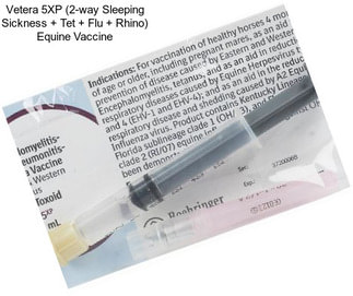 Vetera 5XP (2-way Sleeping Sickness + Tet + Flu + Rhino) Equine Vaccine