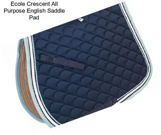 Ecole Crescent All Purpose English Saddle Pad