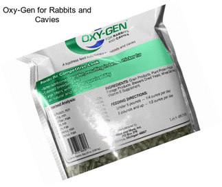 Oxy-Gen for Rabbits and Cavies