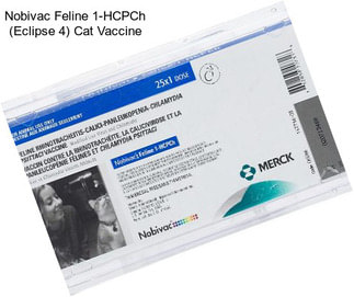 Nobivac Feline 1-HCPCh (Eclipse 4) Cat Vaccine